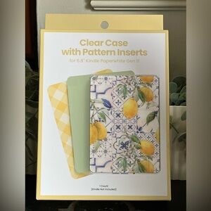 Clear Case with Pattern Inserts for Kindle Paperwhite Gen 11